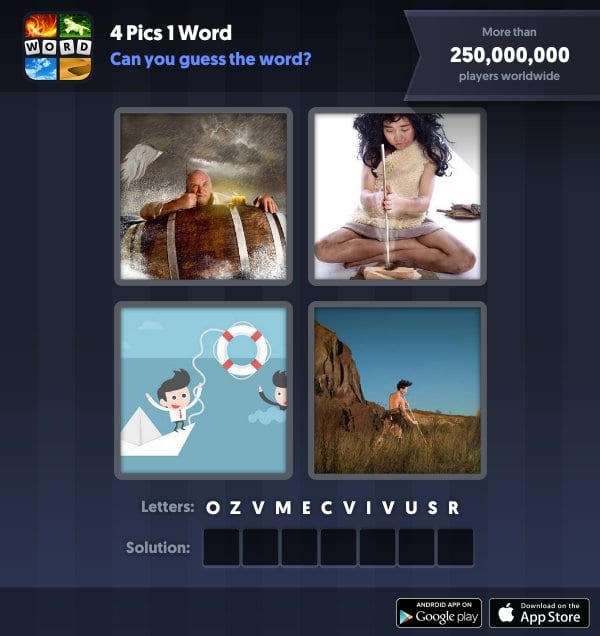 4 Pics 1 Word Daily Puzzle, October 18, 2018 Halloween Answers - survive