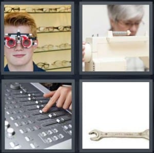 Glasses, Sew, Mixer, Wrench