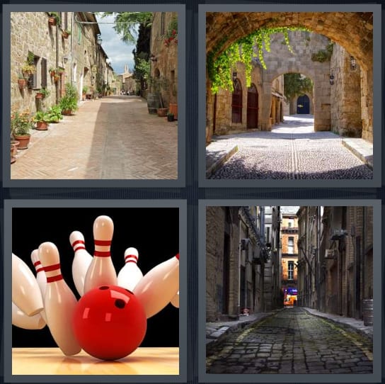 Street, Overpass, Bowling, Cobblestone