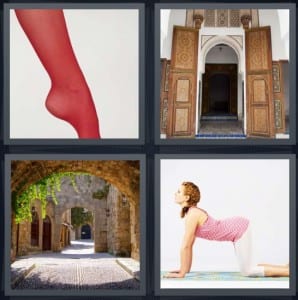 Point, Doorway, Cobblestone, Yoga