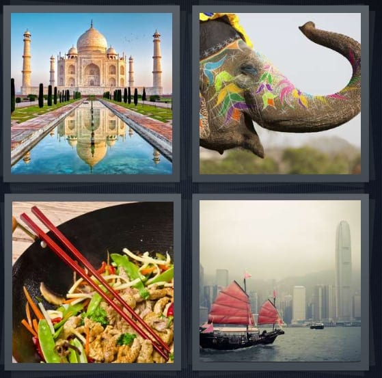 Taj Mahal, Elephant, Stir-fry, Boat