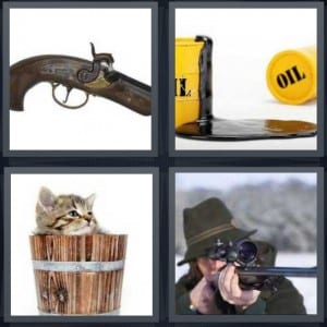 Gun, Oil, Kitten, Hunter