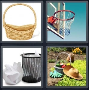 Wicker, Hoop, Trash, Garden