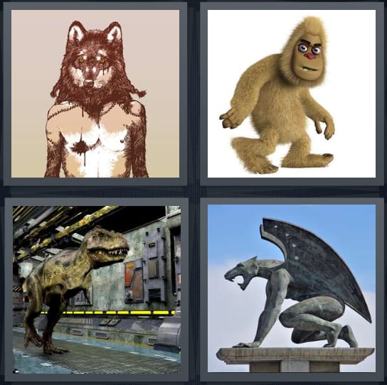 Wolf, Monster, Dinosaur, Gargoyle