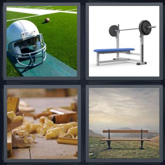 Helmet, Weights, Woodshop, View