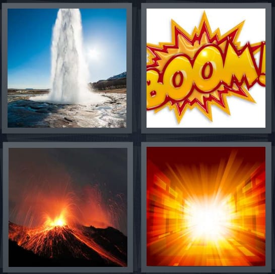 Geyser, Boom, Volcano, Fire