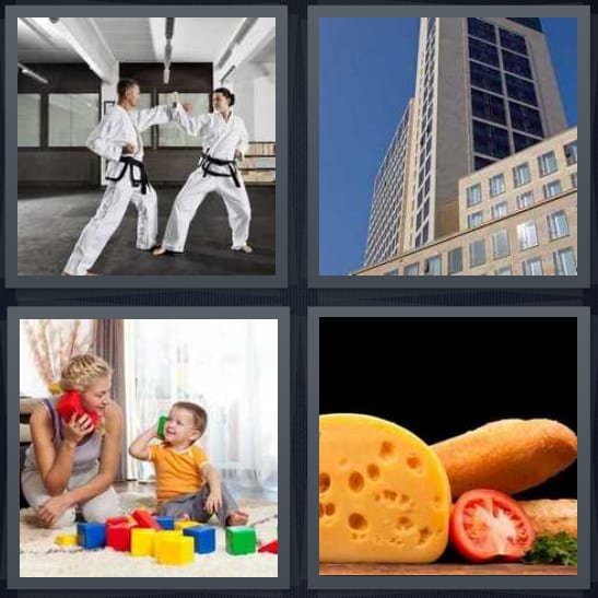 Karate, Building, Toys, Cheese