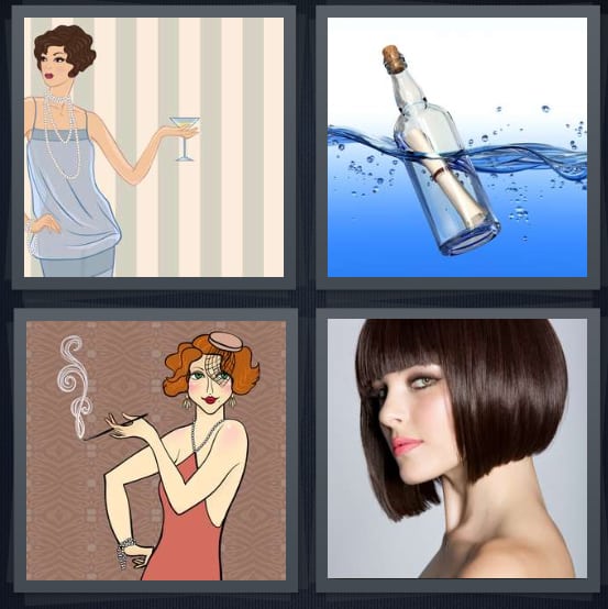 Flapper, Float, Smoke, Bangs