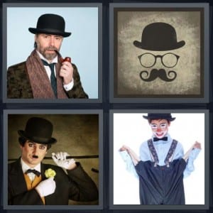 Sherlock, Cap, Chaplin, Clown