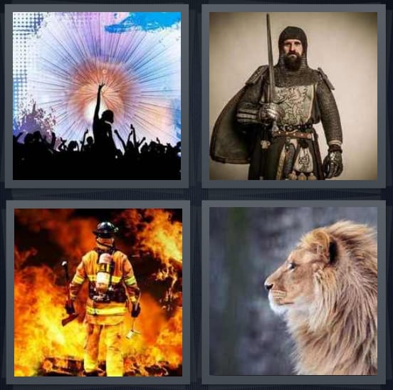 Concert, Knight, Firefighter, Lion