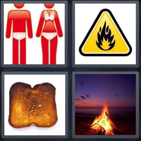 Sunburn, Fire, Toast, Campfire