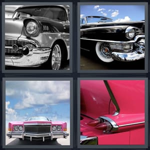 antique car, classic car luxury, headlights on classic pink car, vintage taillights for car