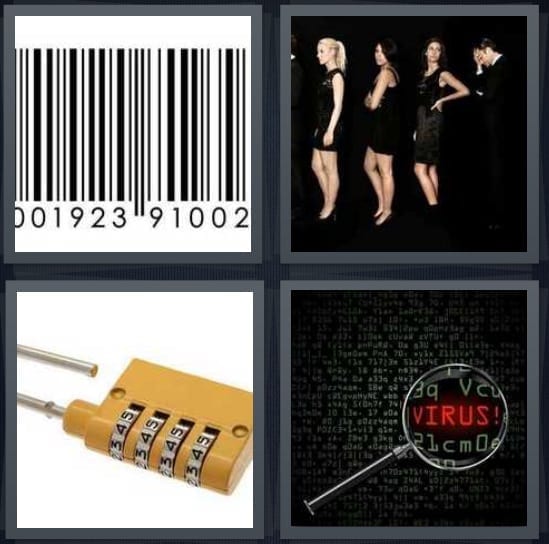 Barcode, Line, Lock, Virus
