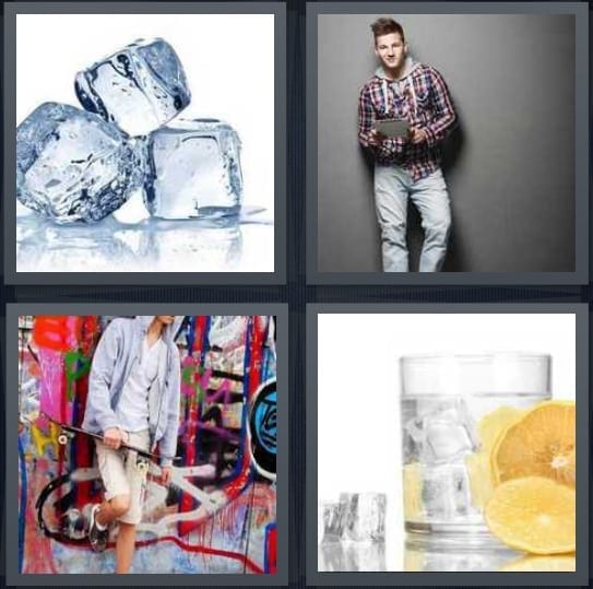 Ice cubes, Hip, Graffiti, Drink