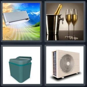 Wind, Champagne, Basket, Air Conditioner