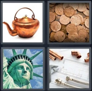 Kettle, Pennies, Statue of Liberty, Piping