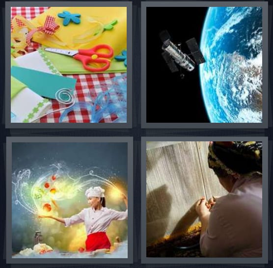 Scissors, Earth, Chef, Loom