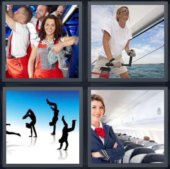 Construction, Sailor, Dancers, Stewardess
