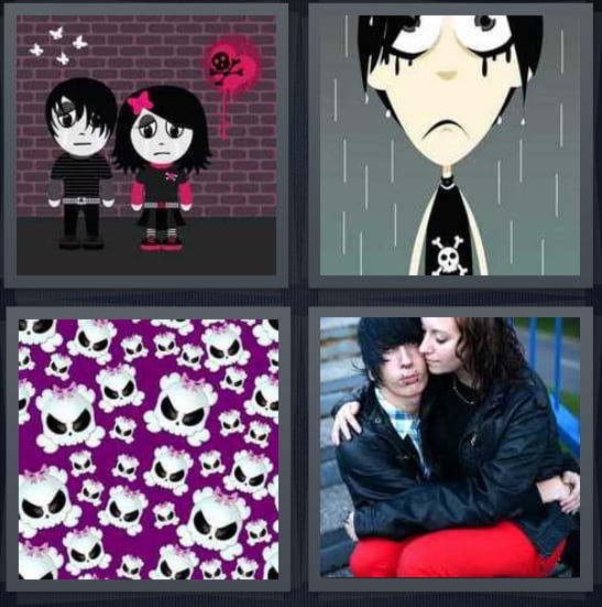 Goth, Sad, Skeletons, Couple
