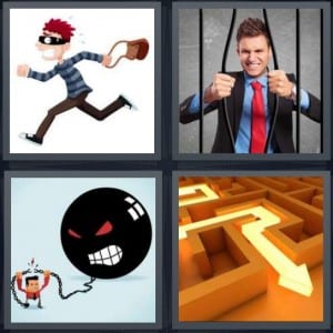 Thief, Jail, Chain, Maze