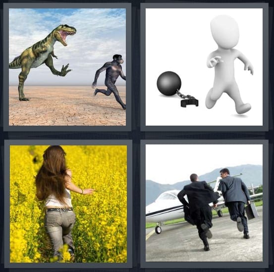 Dinosaur, Prisoner, Running, Flight