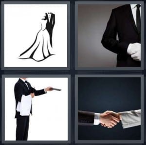 Wedding, Butler, Waiter, Handshake