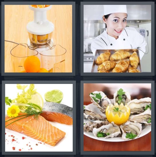 Juicer, Chef, Salmon, Oysters