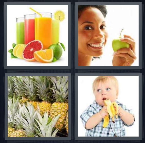 Juice, Apple, Pineapple, Banana