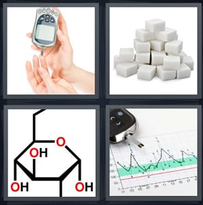 sugar injection, white sugar cubes, chemical compound, diabetes measurement