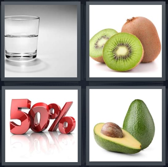 Glass, Kiwi, 50 percent, Avocado
