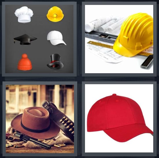 Caps, Construction, Cowboy, Baseball