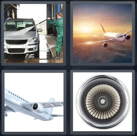 Carwash, Airplane, Wing, Engine
