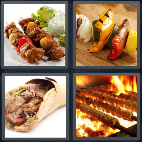 Skewer, Grilled, Wrap, Barbecue
