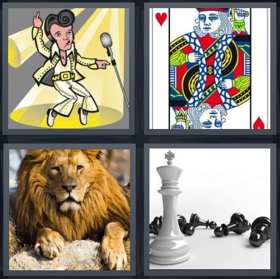 Elvis, Card, Lion, Chess