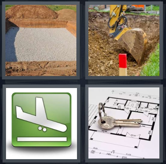 Foundation, Dirt, Airplane, Blueprint