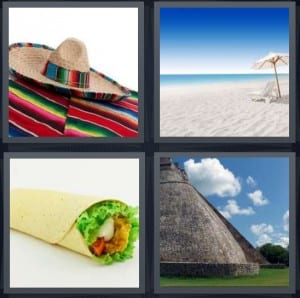 Sombrero, Beach, Burrito, Ruins