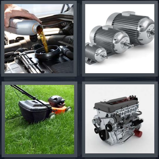 Oil, Pistons, Mower, Engine