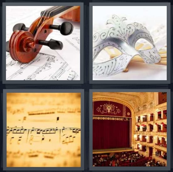 Violin, Mask, Music, Theater