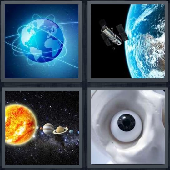 Earth, Satellite, Planets, Eye