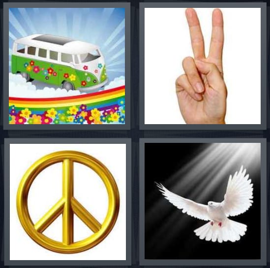 Van, Hippie, Symbol, Dove