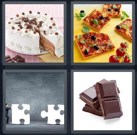 Cake, Pizza, Puzzle, Chocolate