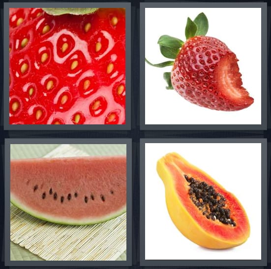 Seeds, Strawberry, Watermelon, Papaya