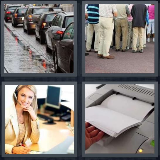 4 Pics 1 Word Answer For Traffic Line