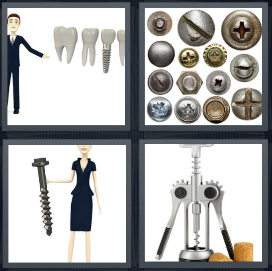 Teeth, Tools, Woman, Corkscrew