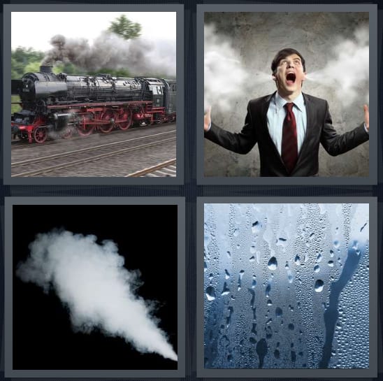 Train, Angry, Smoke, Condensation