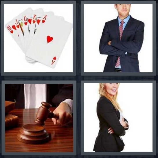 Cards, Businessman, Judge, Businesswoman