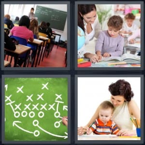 School, Student, Playbook, Mother