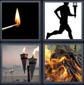 Match, Runner, Flame, Fire