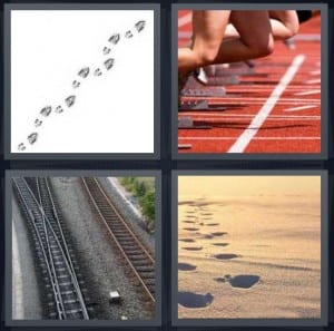 Footprint, Race, Train, Sand