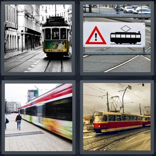 Trolley, Tracks, Platform, Train